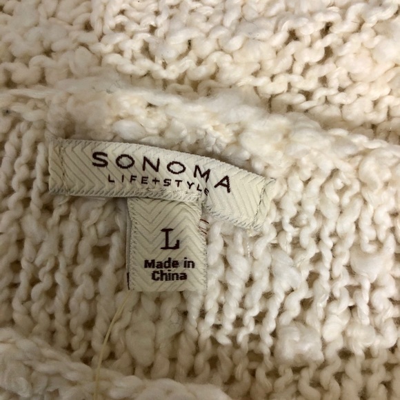 Sonoma Cream V-Neck Sweater - Picture 4 of 6